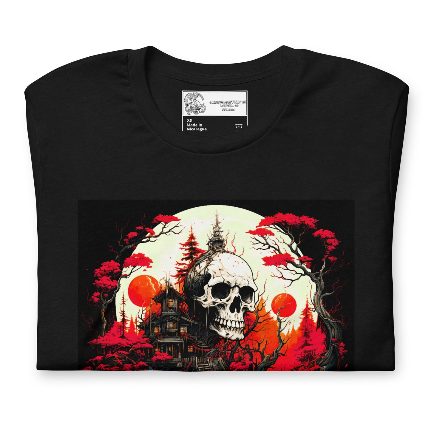 Japanese Skull Fortress unisex t-shirt