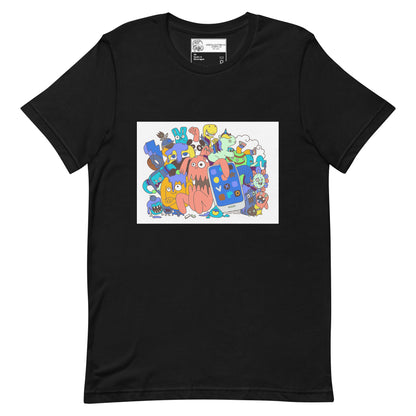 Monster Doodle Clan Unisex t-shirt