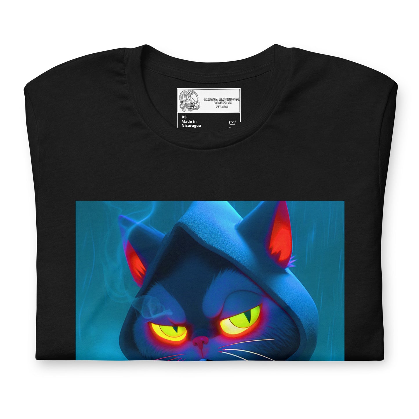 Smoking Cat Unisex t-shirt