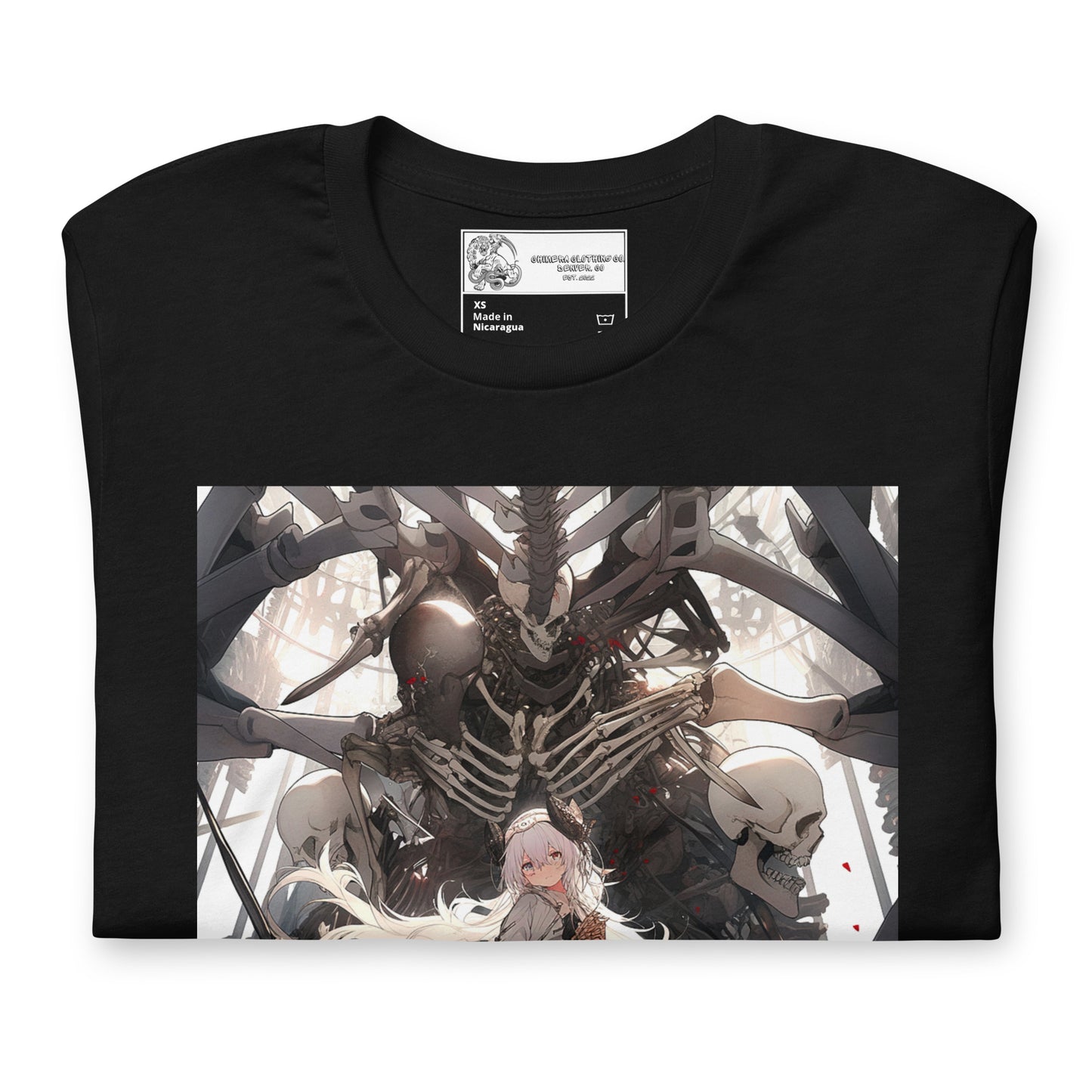 The Skeleton Princess Anime Girl Unisex t-shirt