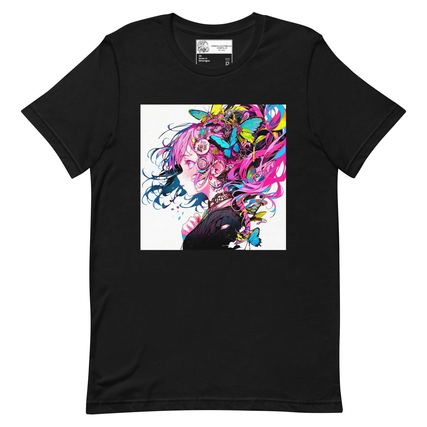 Anime Butterfly Girl #1 Unisex t-shirt