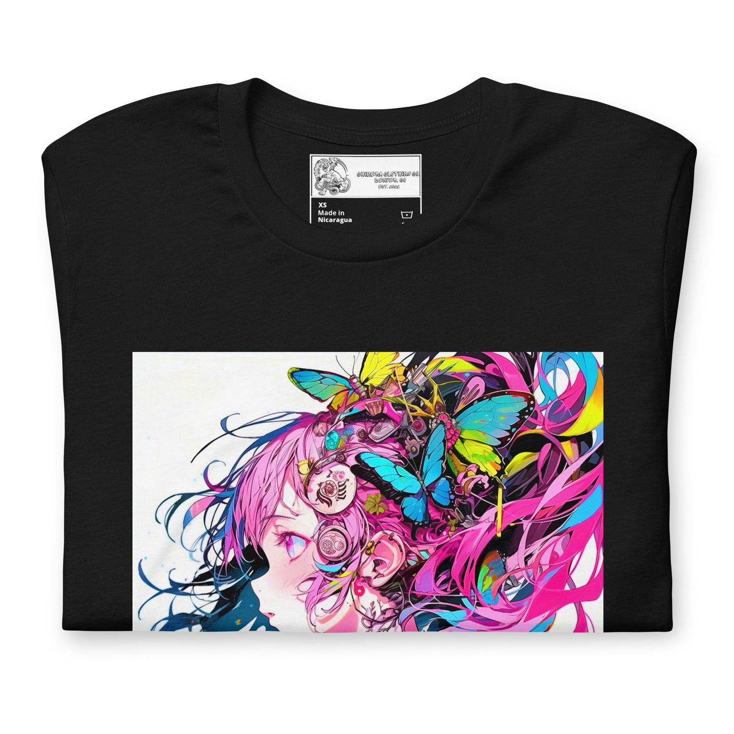 Anime Butterfly Girl #1 Unisex t-shirt