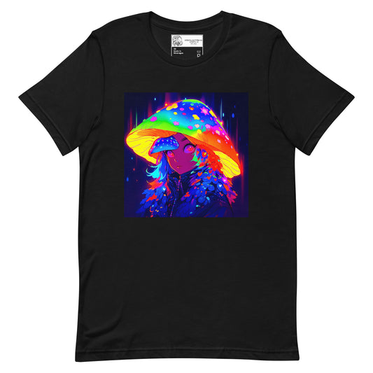 Rainbow Mushroom Anime Girl #1 Unisex t-shirt