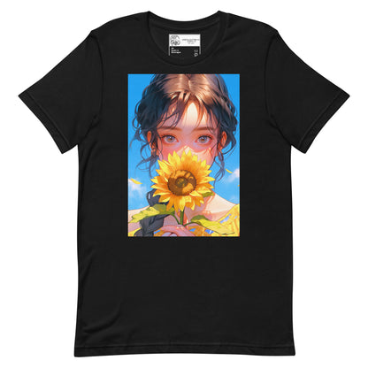 Sunflower Anime Girl #1 Unisex t-shirt