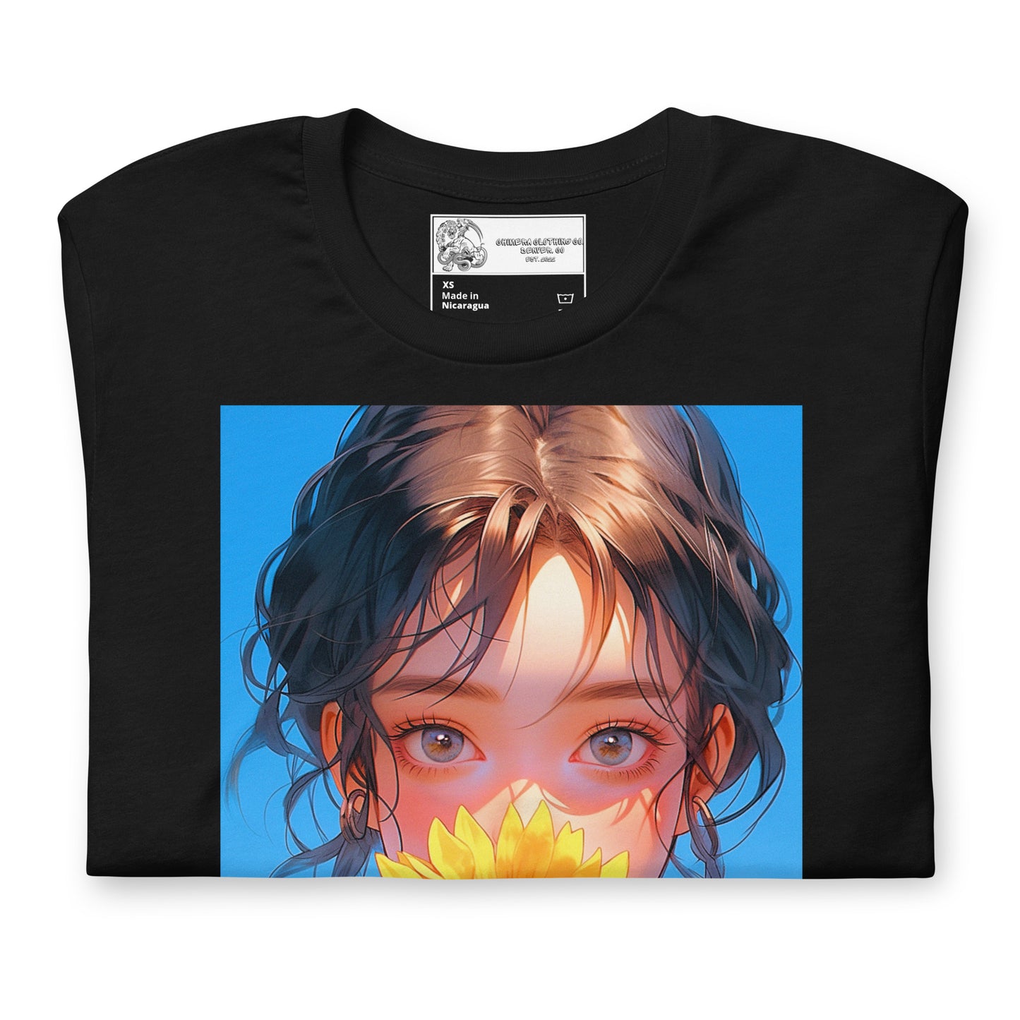 Sunflower Anime Girl #1 Unisex t-shirt