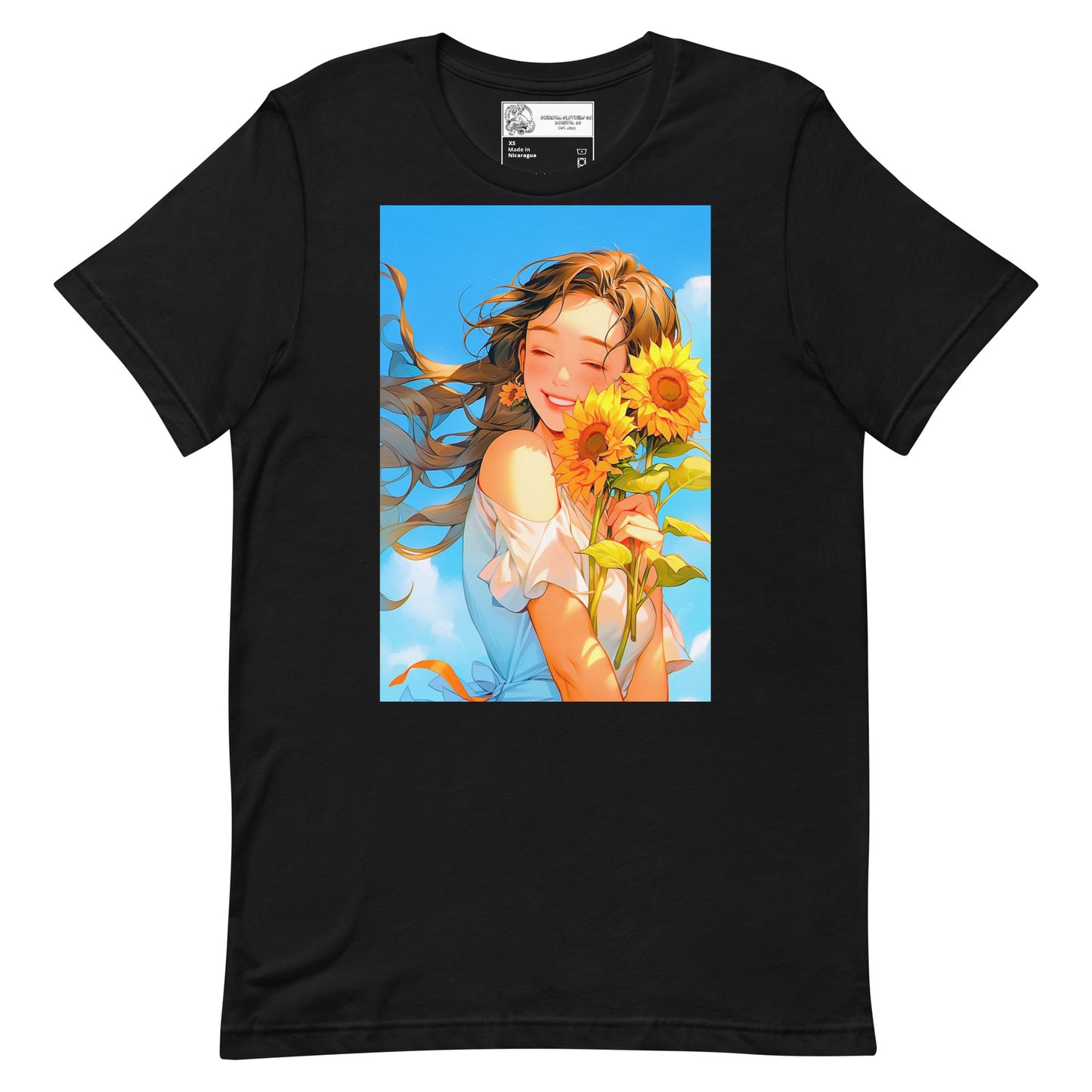 Anime Sunflower Girl #2 Unisex t-shirt