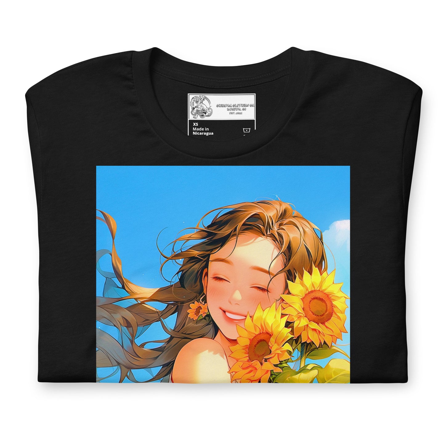 Anime Sunflower Girl #2 Unisex t-shirt