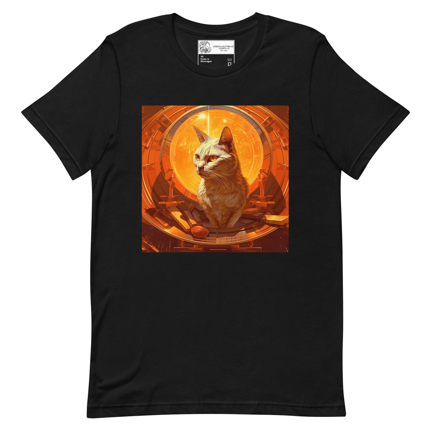 Cat Inside a Spaceship Unisex t-shirt