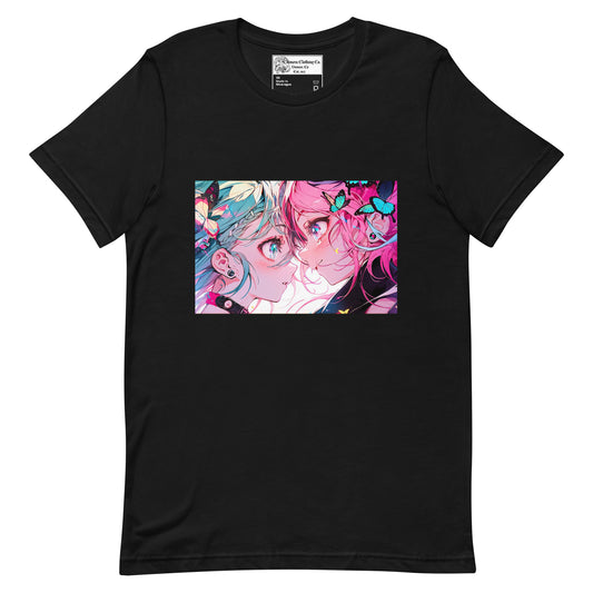 Butterfly Anime Couple #1 Unisex t-shirt