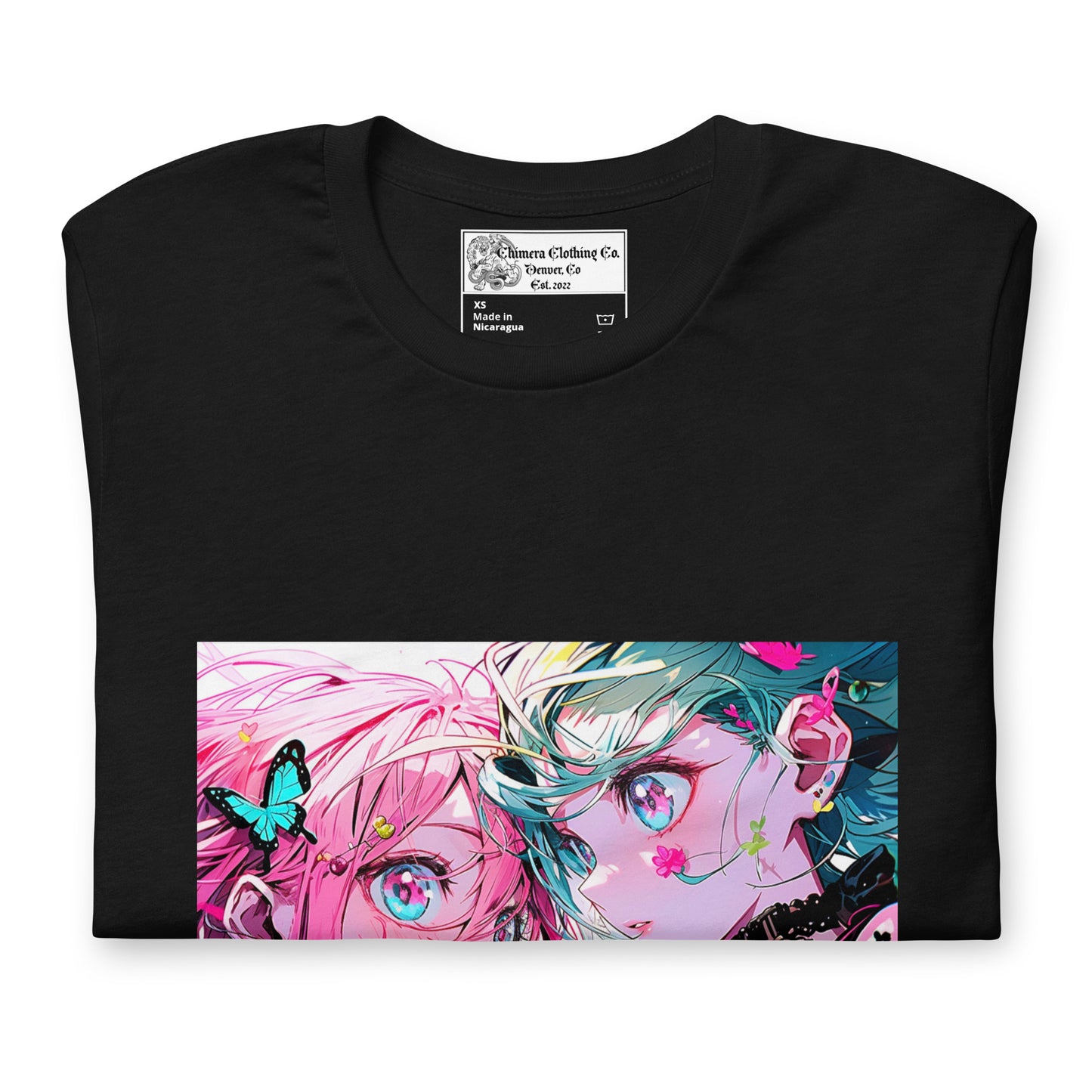 Butterfly Anime Couple #2 Unisex t-shirt