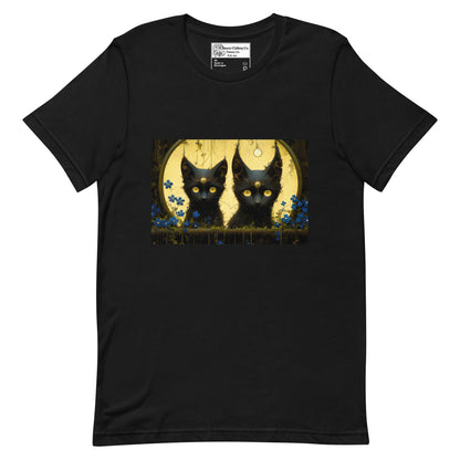 Black Cat Twins Unisex t-shirt