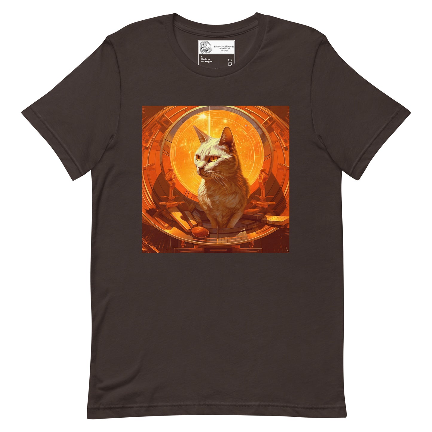 Cat Inside a Spaceship Unisex t-shirt