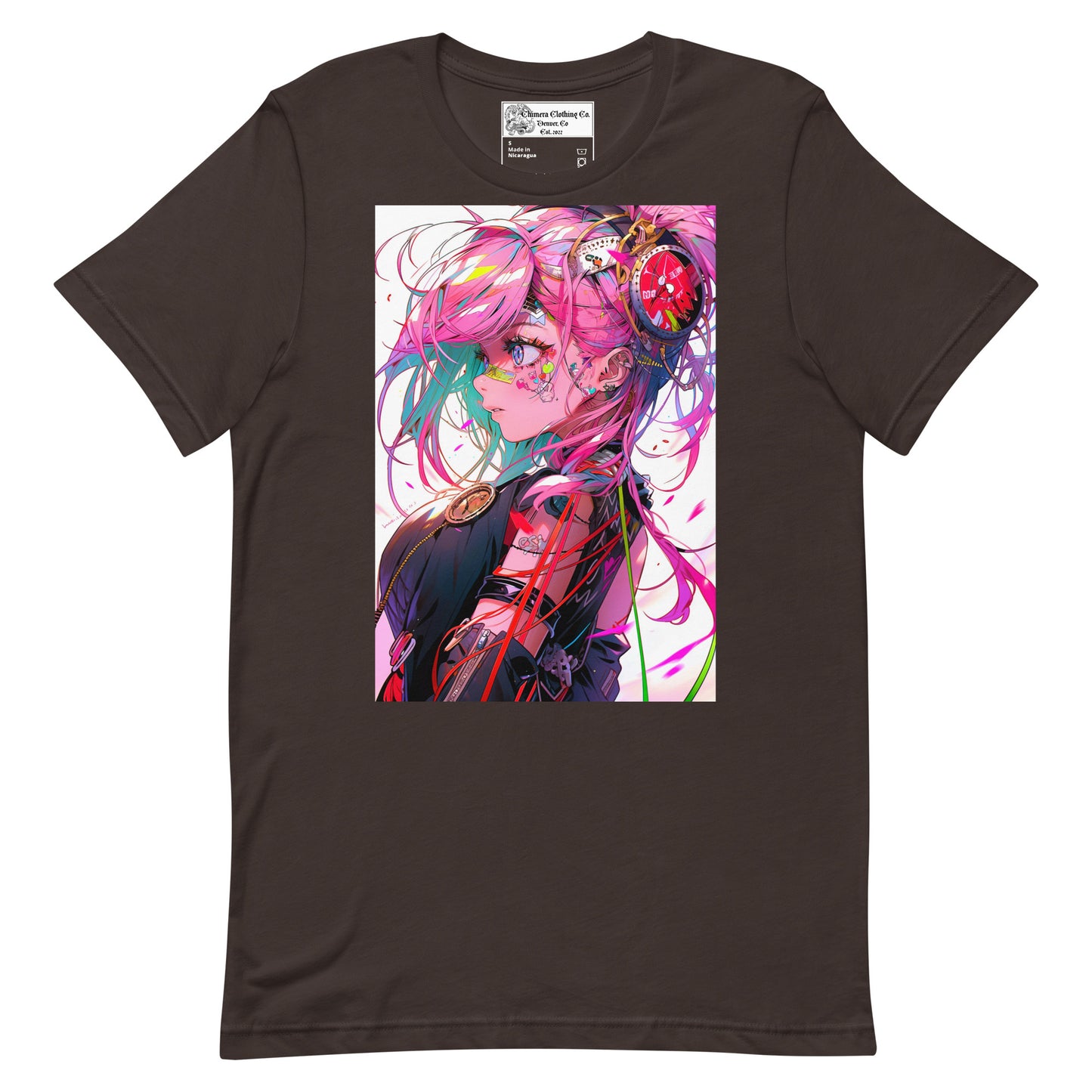 Pink Anime Girl #1 Unisex t-shirt