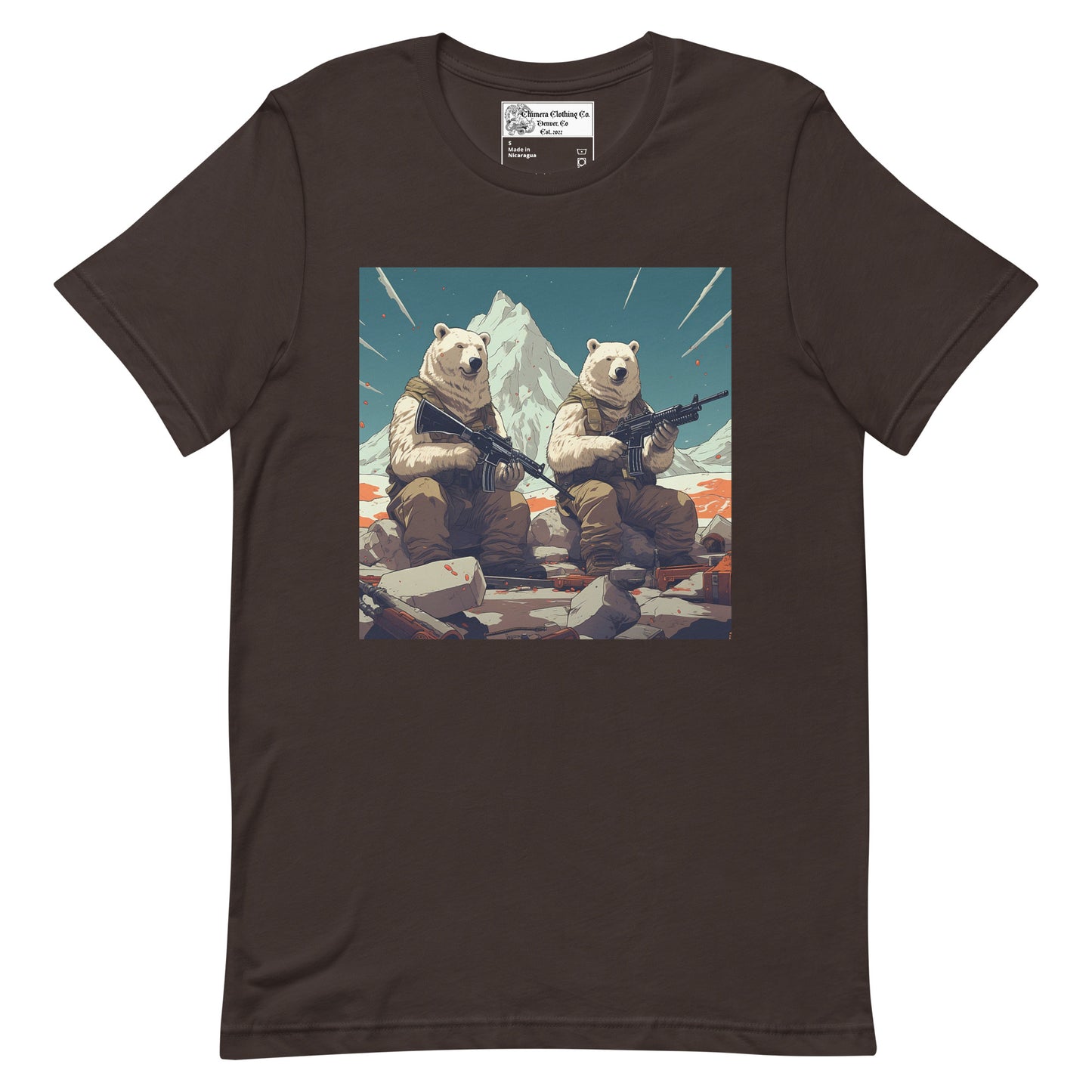 Polar Bear Soldiers Unisex t-shirt