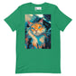 Spaceship Kitty Cat Unisex t-shirt