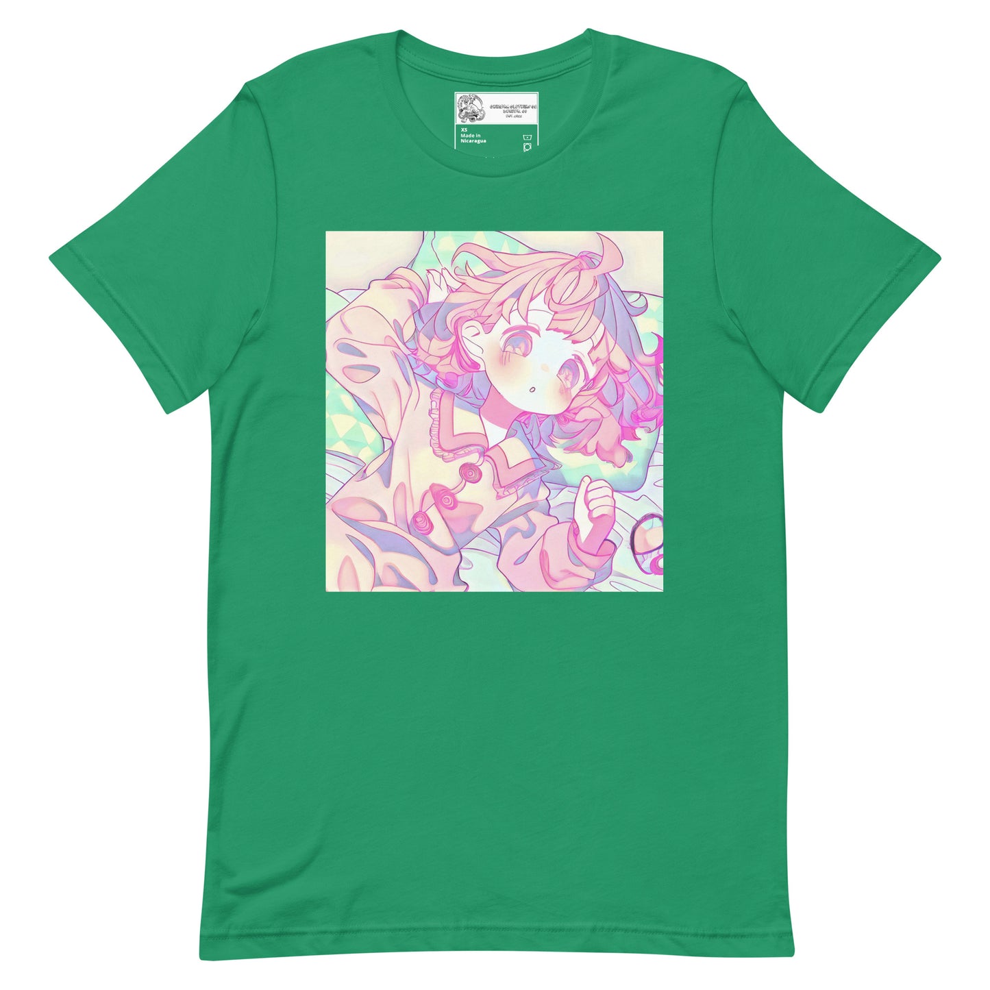 Sleepy Pastel Anime Girl Unisex t-shirt