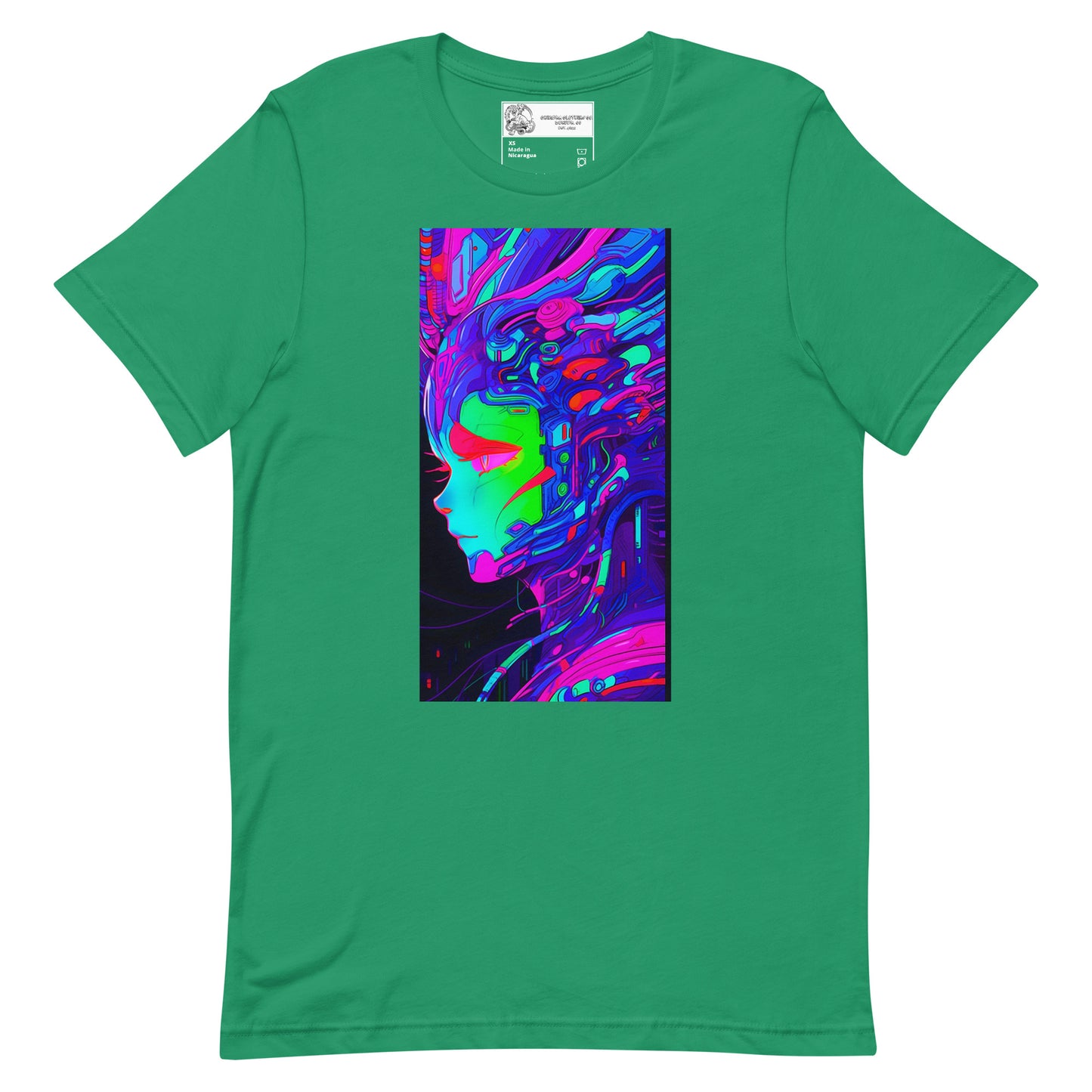 Cyborg Anime Girl #2 Unisex t-shirt