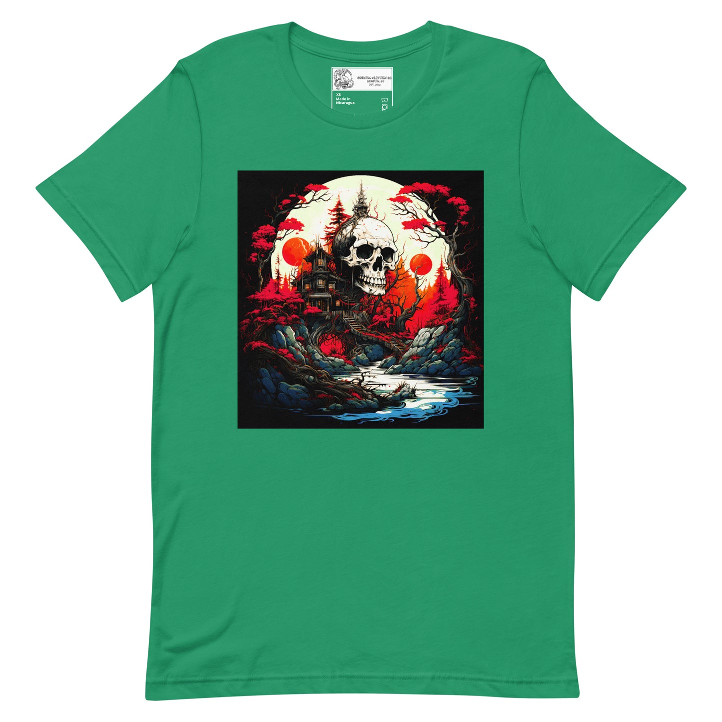 Japanese Skull Fortress unisex t-shirt