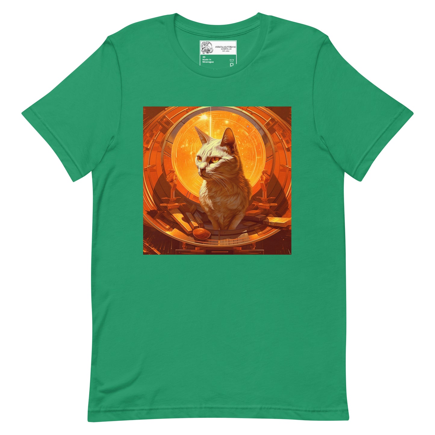 Cat Inside a Spaceship Unisex t-shirt