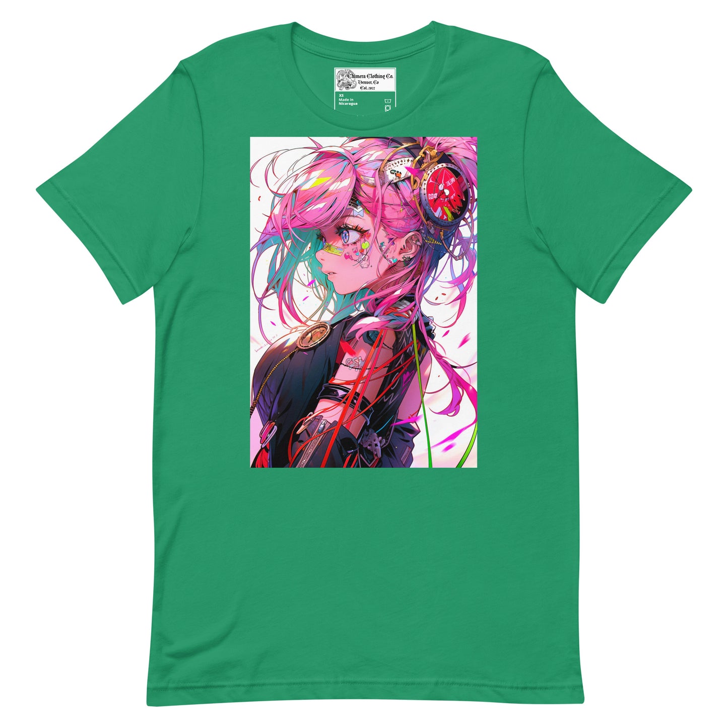 Pink Anime Girl #1 Unisex t-shirt