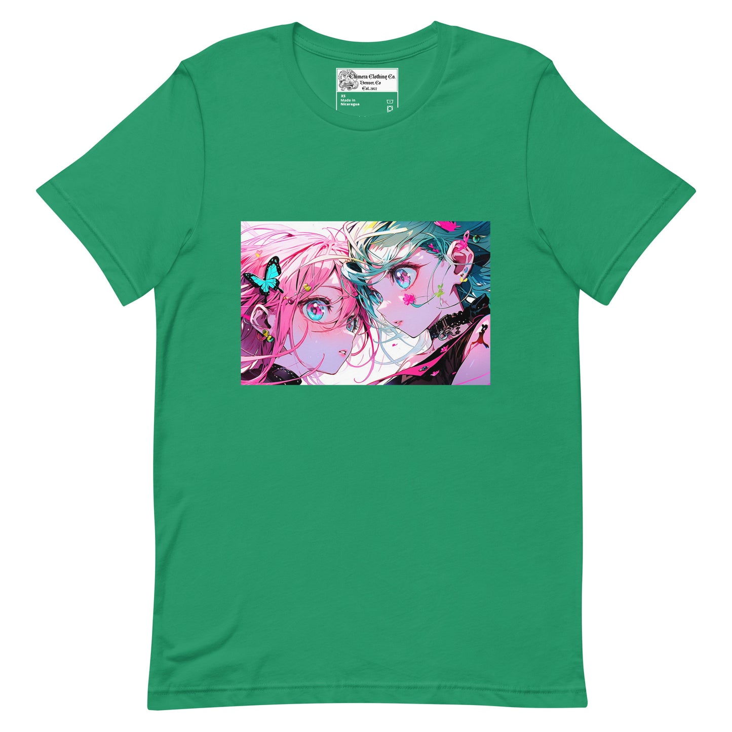 Butterfly Anime Couple #2 Unisex t-shirt