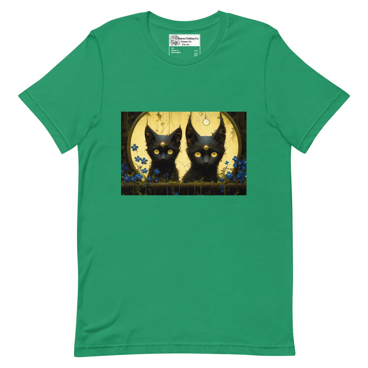 Black Cat Twins Unisex t-shirt