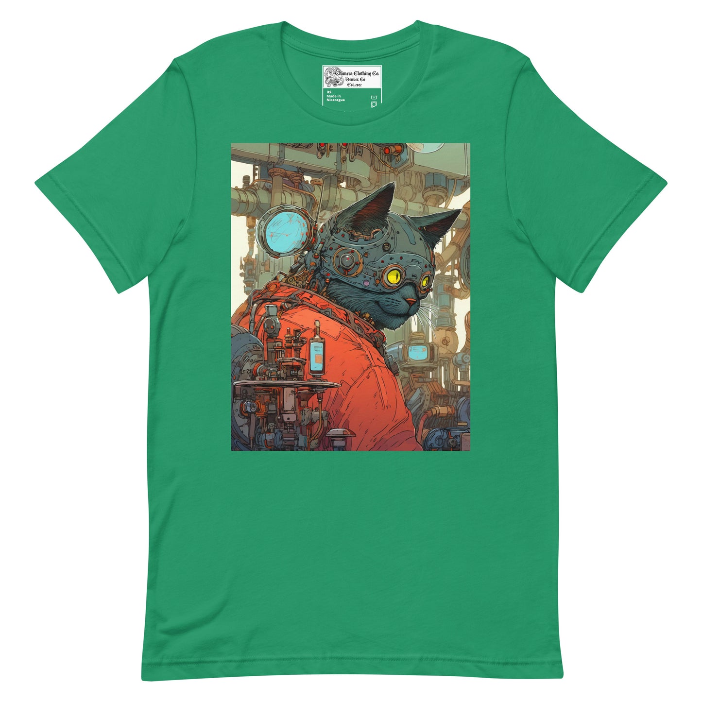 Steampunk Cat Unisex t-shirt