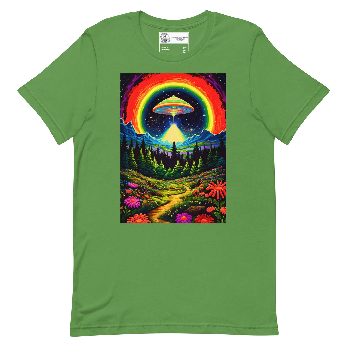 Trippy Alien Valley Unisex t-shirt