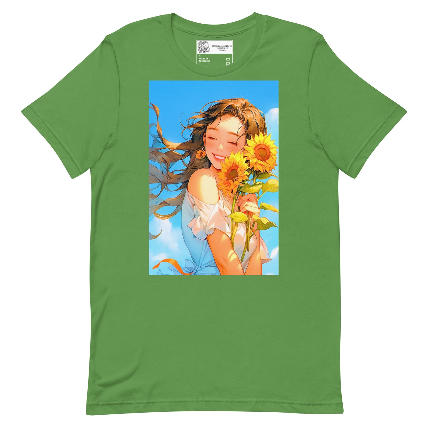 Anime Sunflower Girl #2 Unisex t-shirt