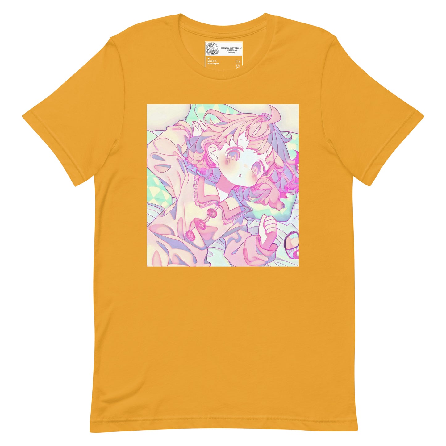 Sleepy Pastel Anime Girl Unisex t-shirt