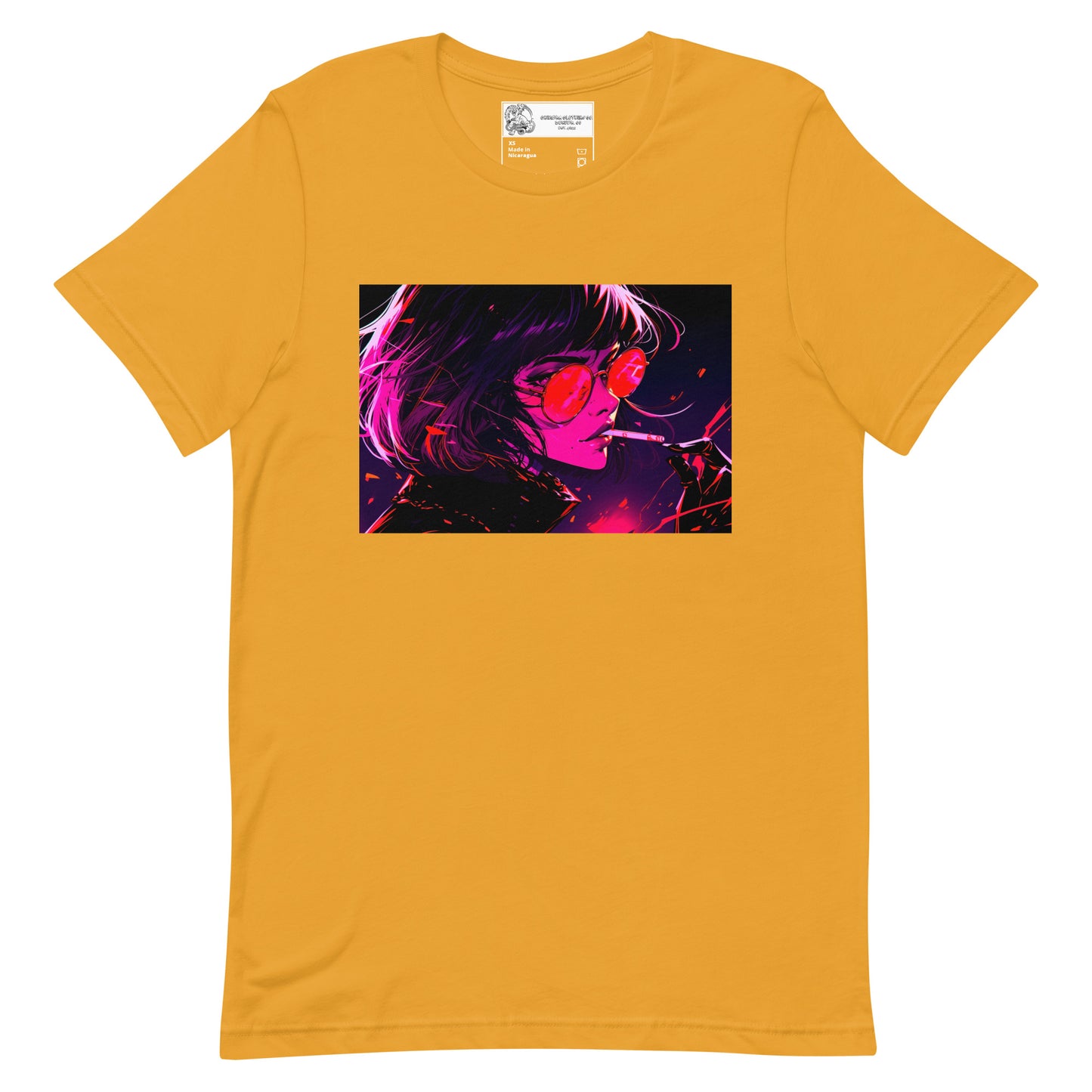 Smoking Anime Woman #2 Unisex t-shirt