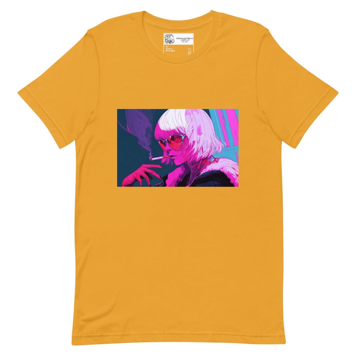 Smoking Anime Woman #5 Unisex t-shirt