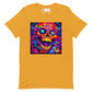 Trippy Blacklight Skull Unisex t-shirt