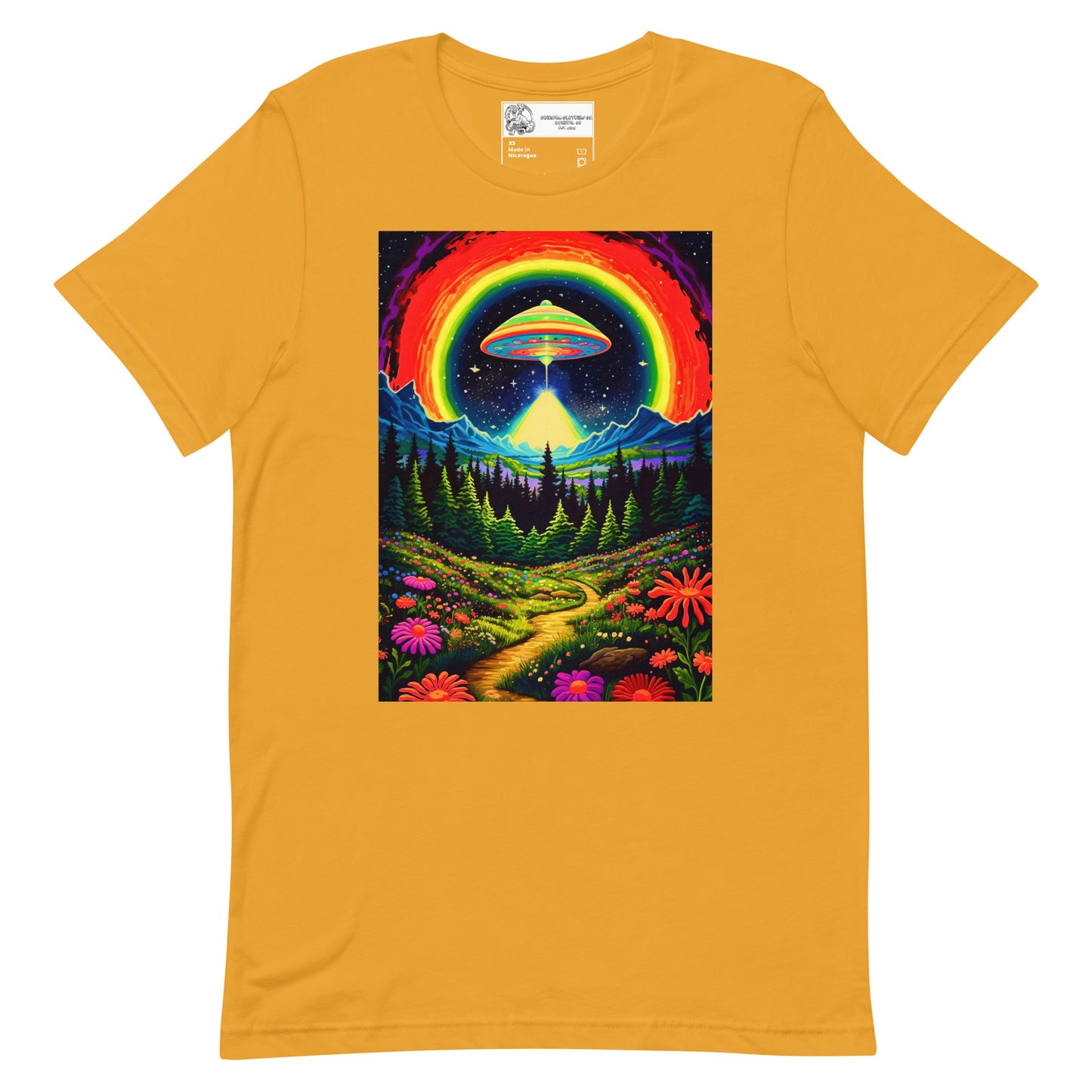 Trippy Alien Valley Unisex t-shirt