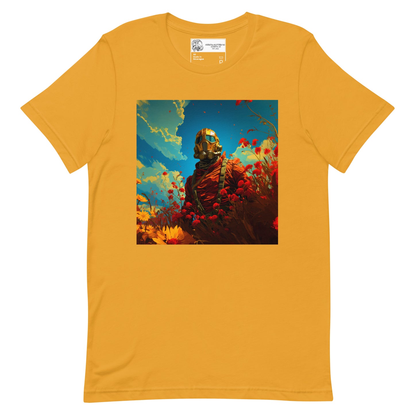 Soldier in the Flowers Unisex t-shirt