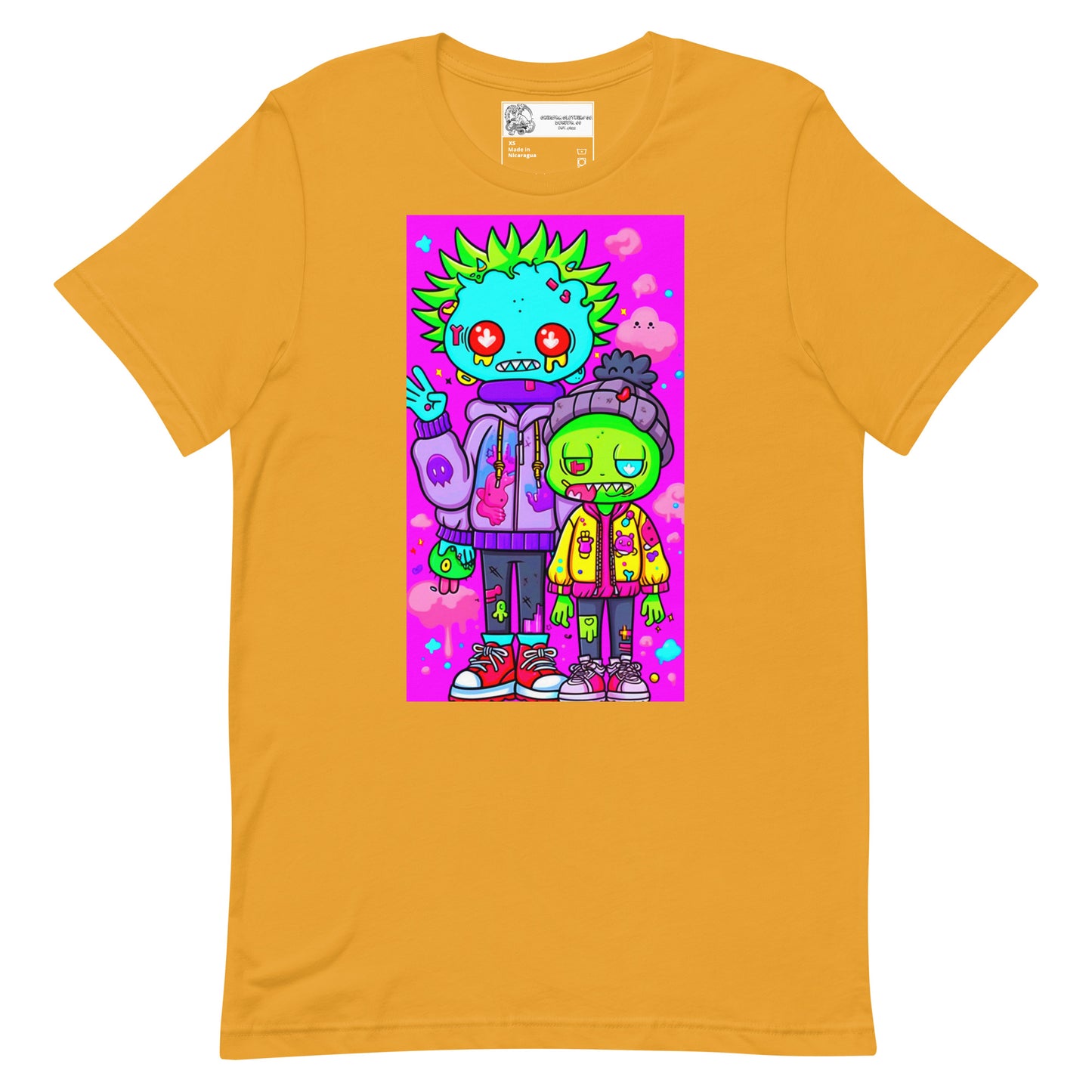 Neon Zombie Alien Bros. Unisex t-shirt