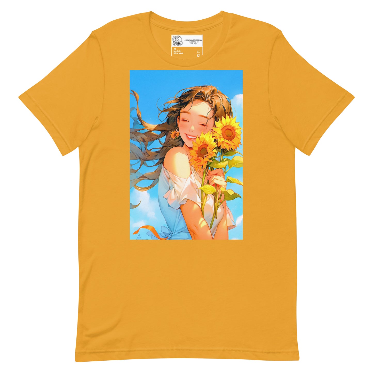 Anime Sunflower Girl #2 Unisex t-shirt