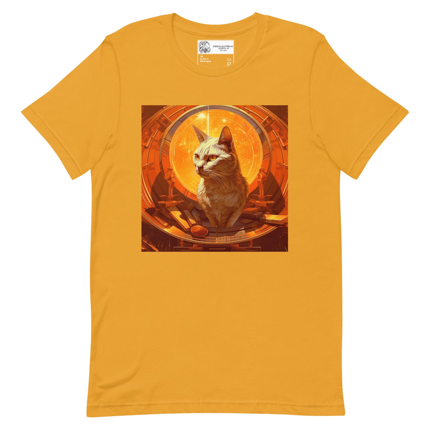 Cat Inside a Spaceship Unisex t-shirt