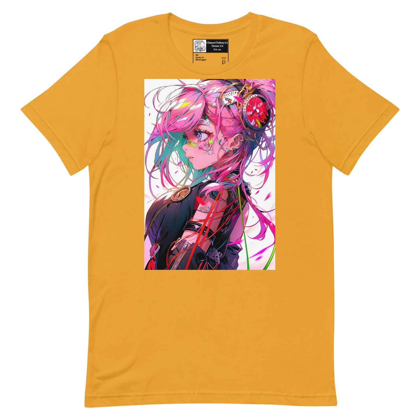 Pink Anime Girl #1 Unisex t-shirt