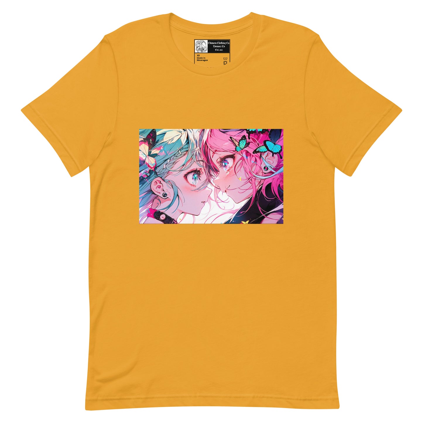 Butterfly Anime Couple #1 Unisex t-shirt