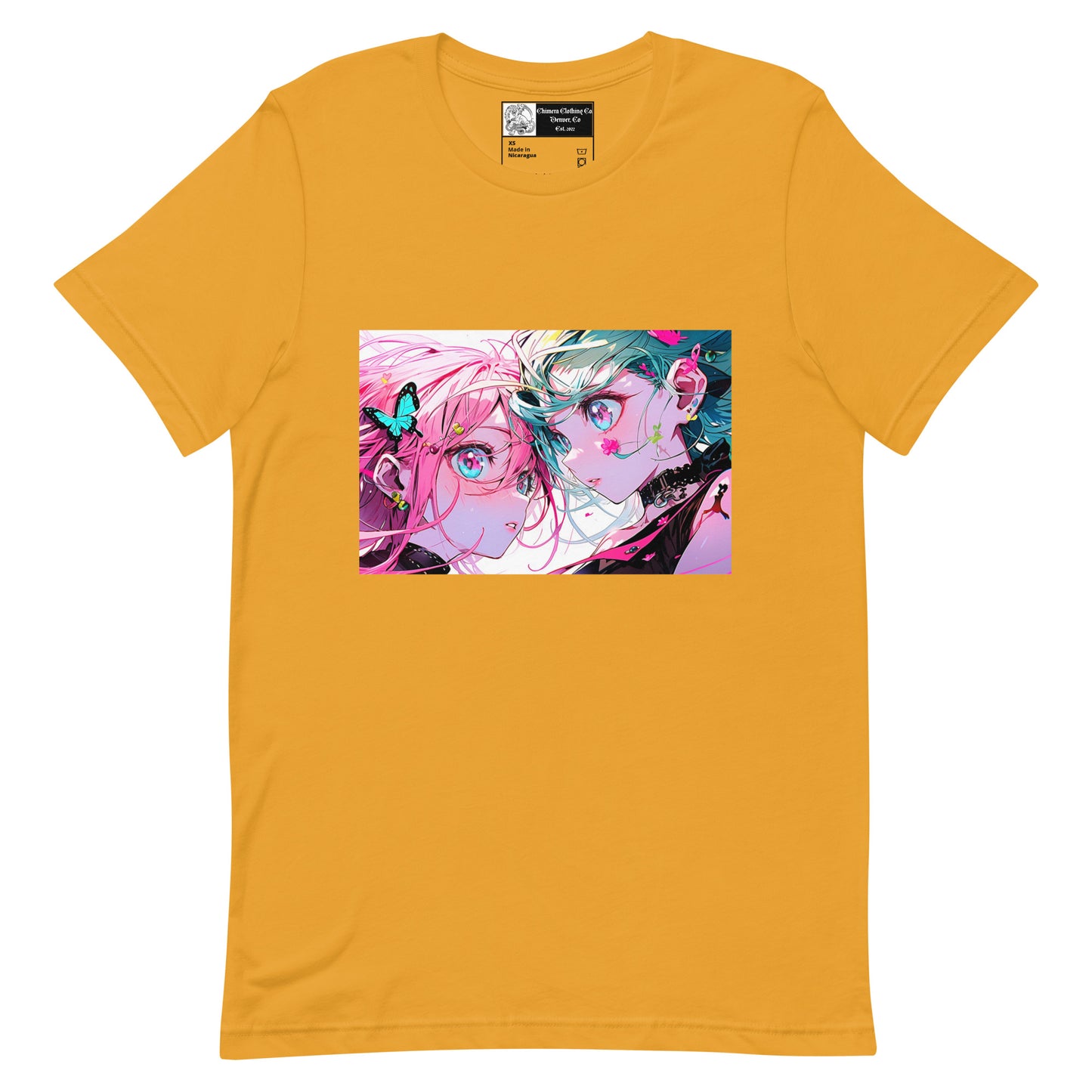 Butterfly Anime Couple #2 Unisex t-shirt