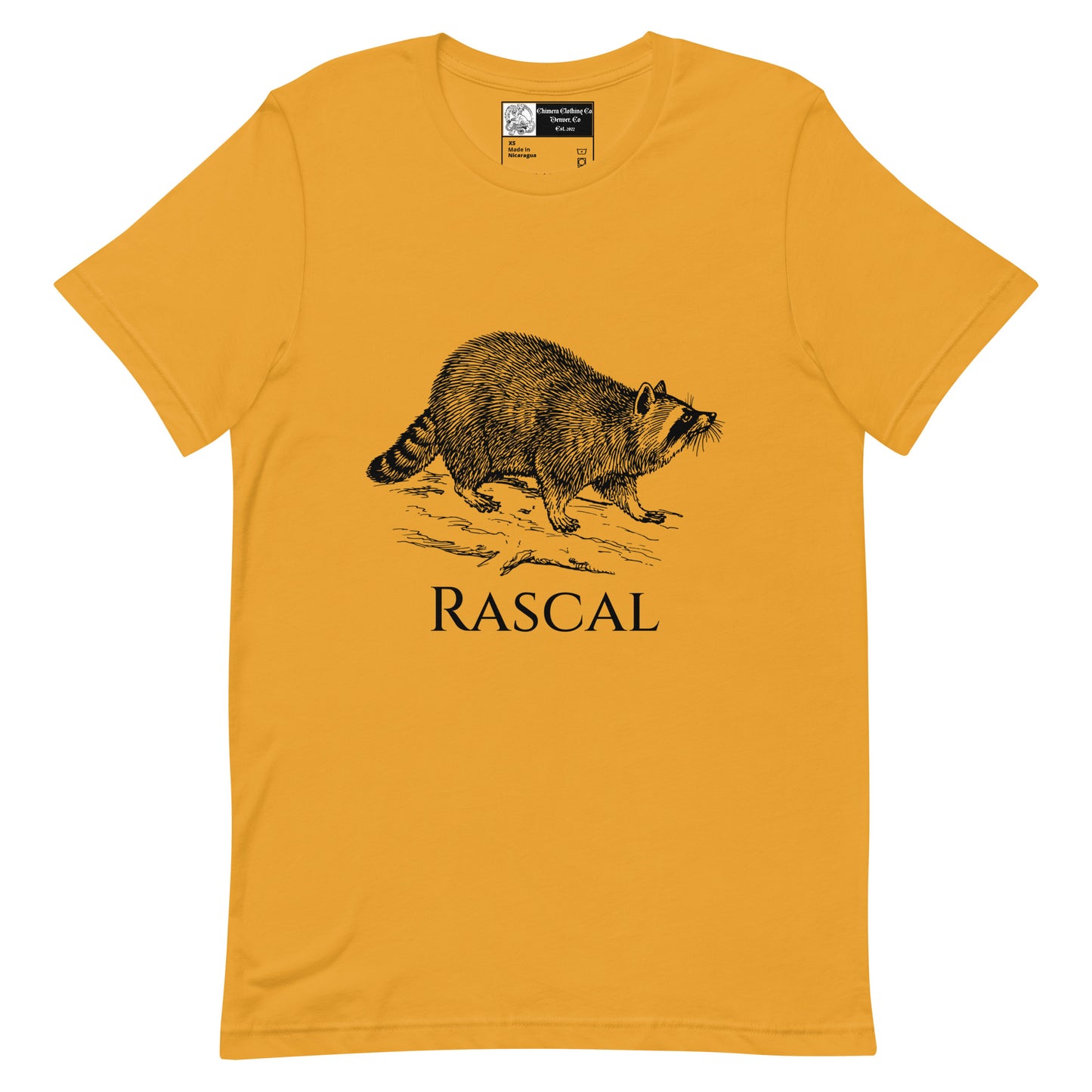 Rascal Raccoon Unisex t-shirt