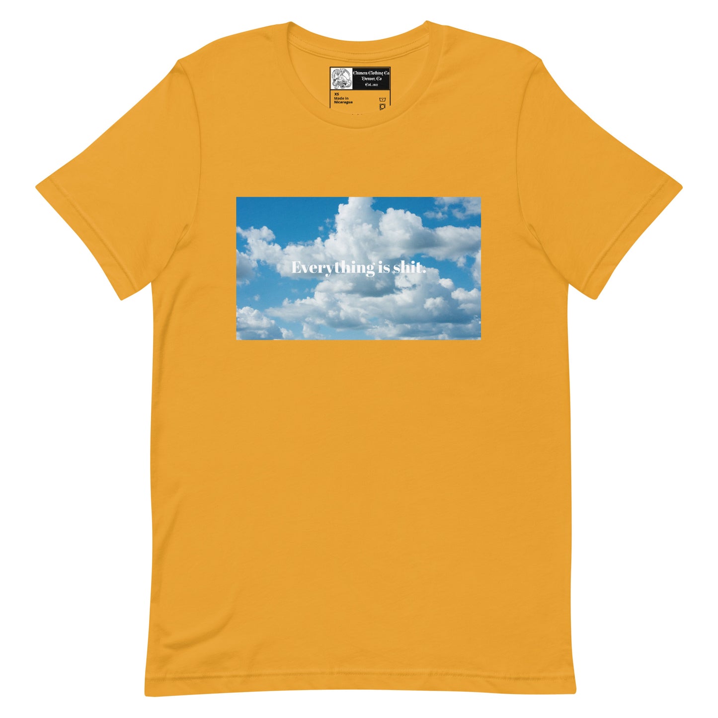 Clouds Everything is Shit Unisex t-shirt