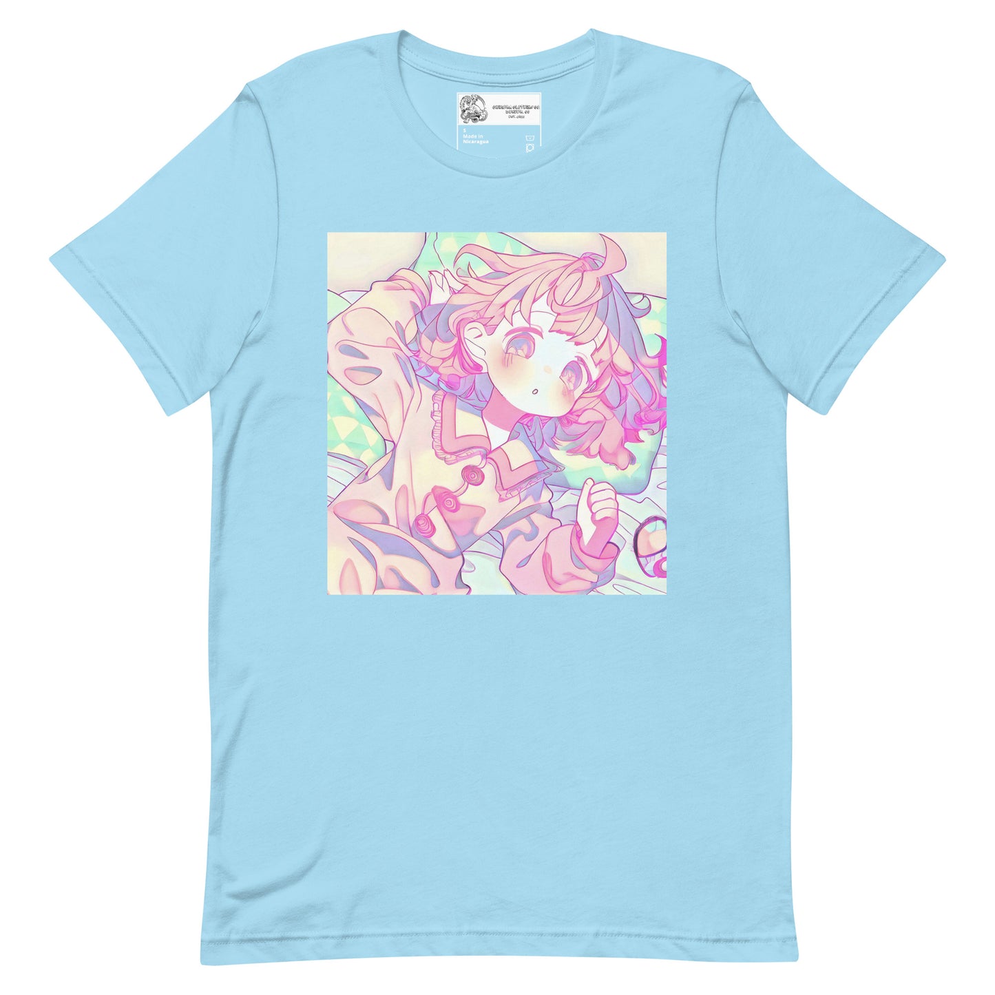 Sleepy Pastel Anime Girl Unisex t-shirt