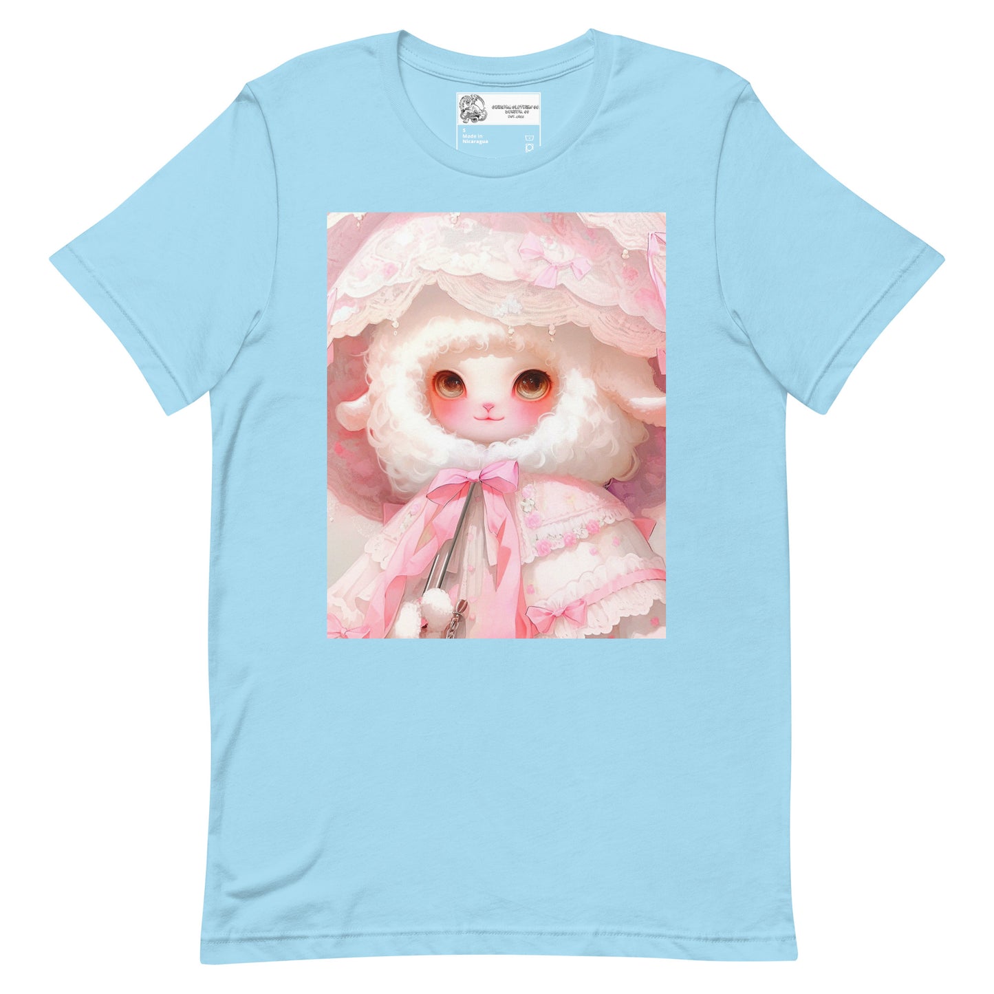 Precious Pastel Lamb with Umbrella Unisex t-shirt