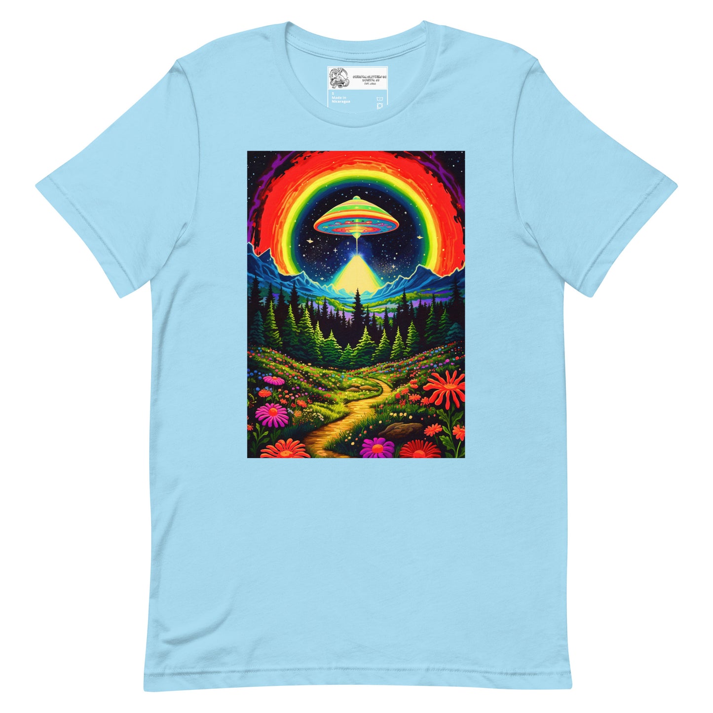 Trippy Alien Valley Unisex t-shirt