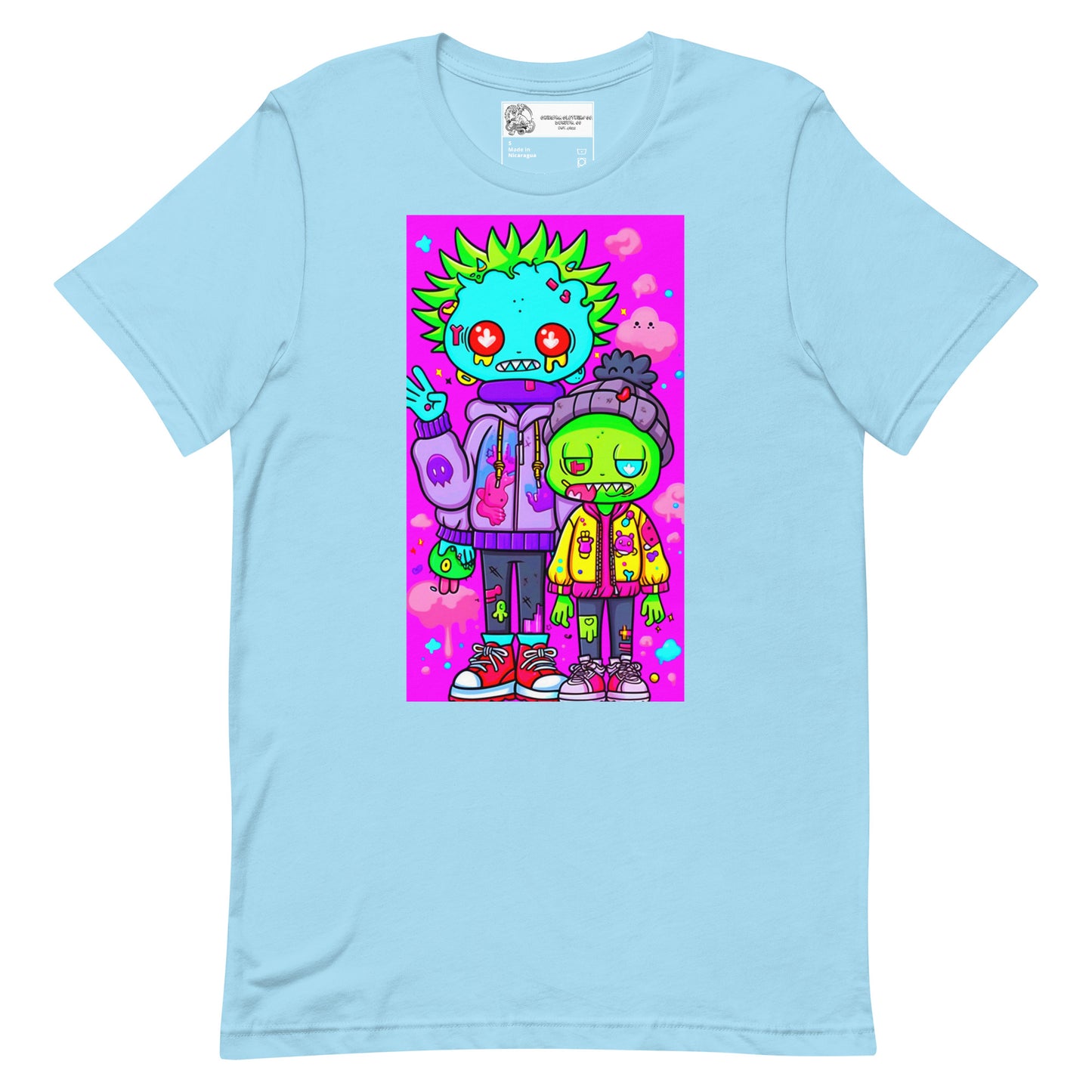 Neon Zombie Alien Bros. Unisex t-shirt