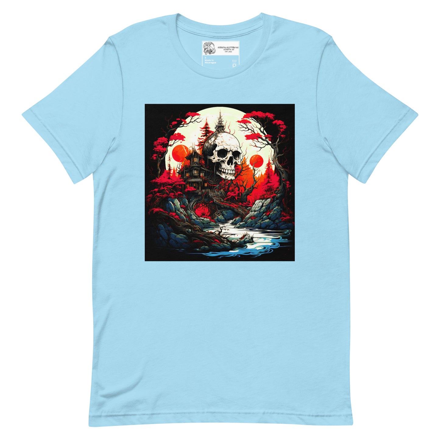 Japanese Skull Fortress unisex t-shirt