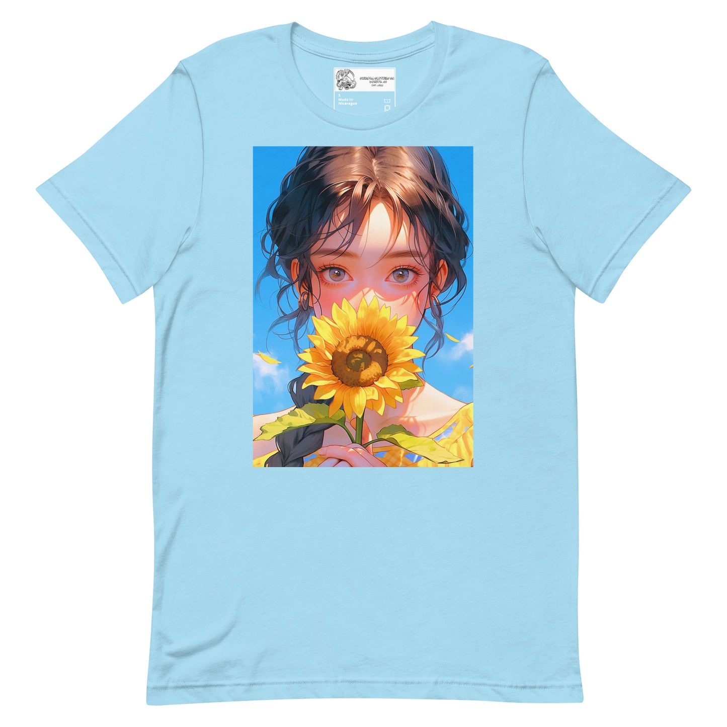 Sunflower Anime Girl #1 Unisex t-shirt