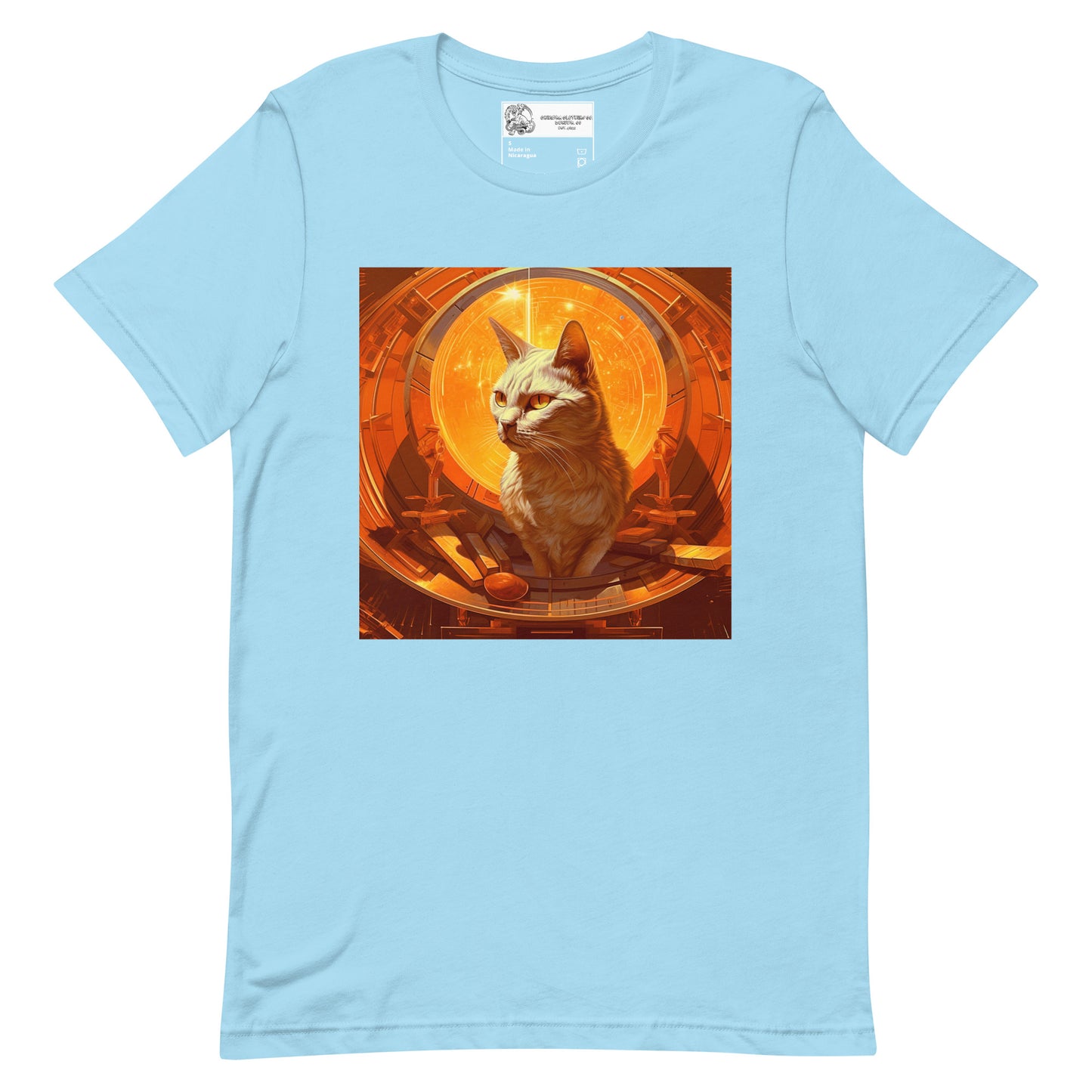 Cat Inside a Spaceship Unisex t-shirt